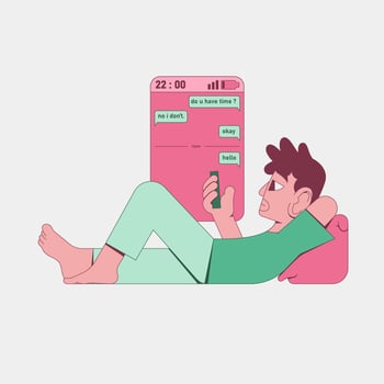 Long Distance Relationship vector