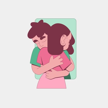 Long Distance Relationship vector