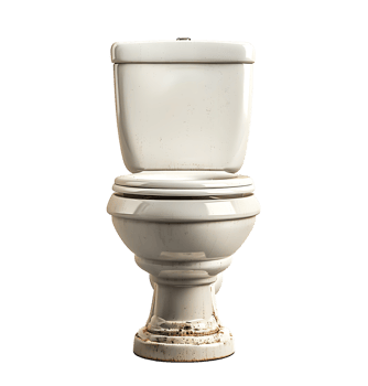 white Toilet on isolated transparent background png