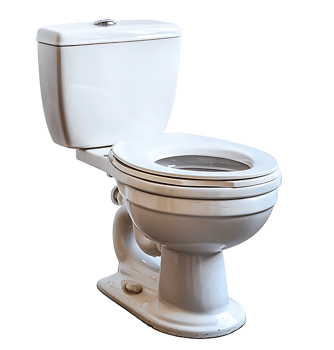 white Toilet on isolated transparent background png