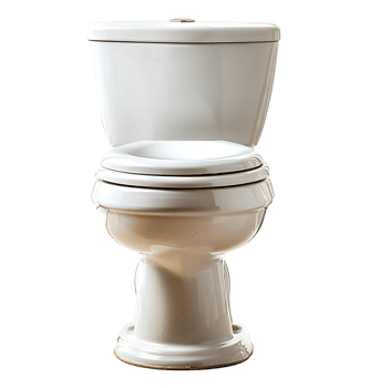 white Toilet on isolated transparent background png