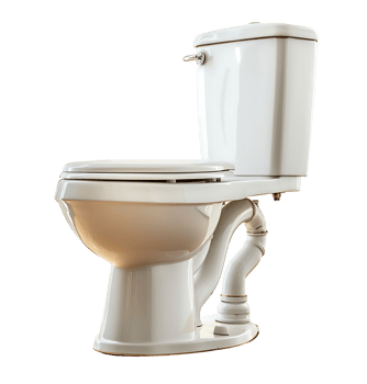 white Toilet on isolated transparent background png