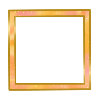 Orange, Yellow and Pink Square Abstract Square Frame png