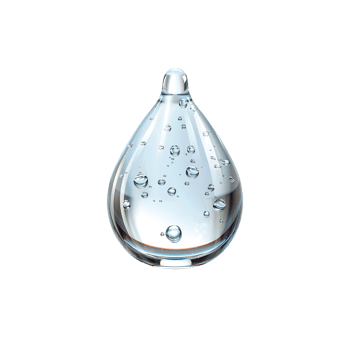 Crystal Clear Detailed Graphic of a Single Water Drople png