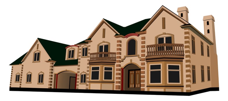 various pictures of modern houses vector