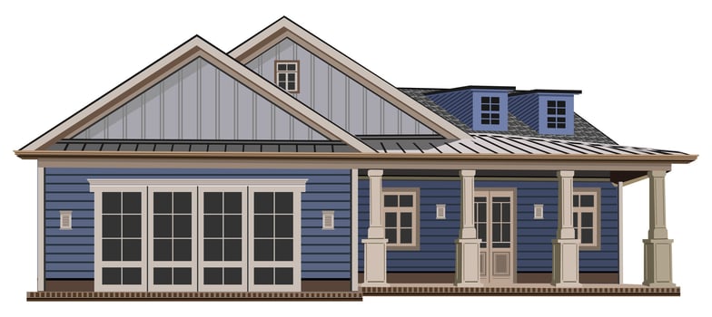various pictures of modern houses vector