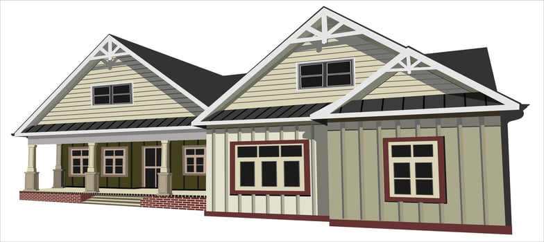 various pictures of modern houses vector