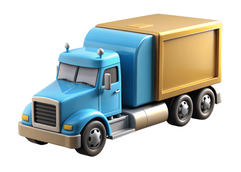 Trailer Truck 3d Style png