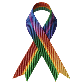 A rainbow ribbon on a transparent background. png