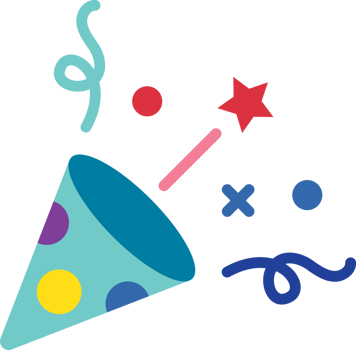 confetti flat color icon png