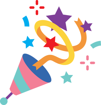confetti flat color icon png