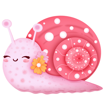Cute snail cartoon png
