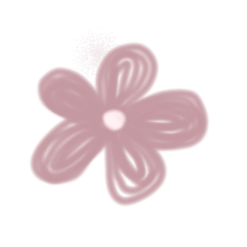 Pink flowers on transparent background. png