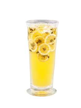 Astragalus root tea tall glass yellow slices deep immune defense recovery tonic png