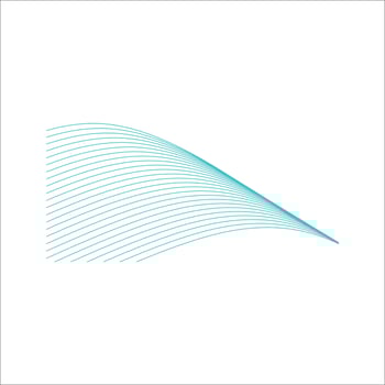 Abstract wave line shape element vector