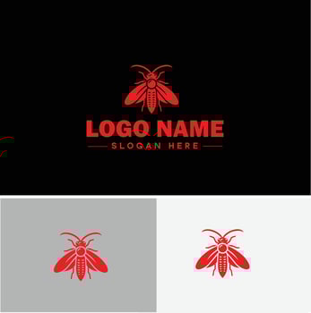Lanternfly logo icon for business brand app icon Lanternfly Insect bee logo template vector