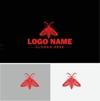 Lanternfly logo icon for business brand app icon Lanternfly Insect bee logo template vector