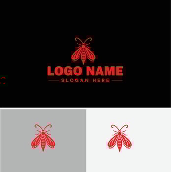 Lanternfly logo icon for business brand app icon Lanternfly Insect bee logo template vector