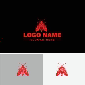 Lanternfly logo icon for business brand app icon Lanternfly Insect bee logo template vector
