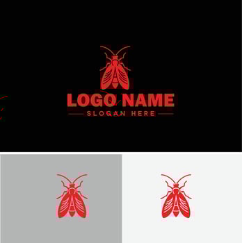 Lanternfly logo icon for business brand app icon Lanternfly Insect bee logo template vector