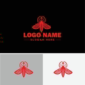 Lanternfly logo icon for business brand app icon Lanternfly Insect bee logo template vector