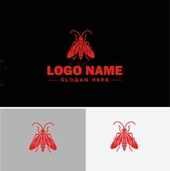 Lanternfly logo icon for business brand app icon Lanternfly Insect bee logo template vector