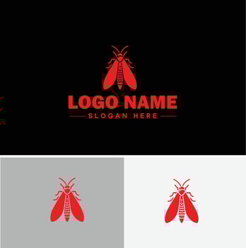 Lanternfly logo icon for business brand app icon Lanternfly Insect bee logo template vector