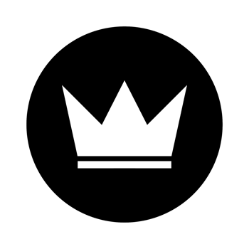 Crown silhouette icon with simple and modern design png