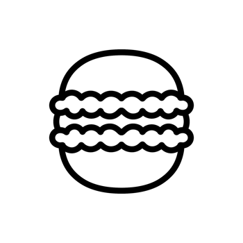 Macaroon icon isolated on transparent background png