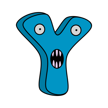 Monster Alphabet Y png