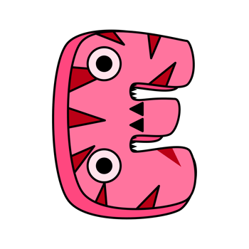 Monster Alphabet E png