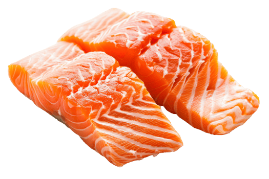 Close-up of fresh raw salmon fillet png