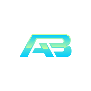 Letter AB Geometric Modern Business Creative Logo png