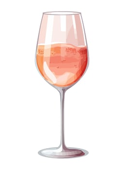 Luxury wineglass celebration icon isolated vector