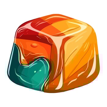 sweet gummy delicious snack icon isolated vector