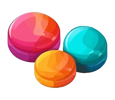 sweet candies balls icon isolated design vector