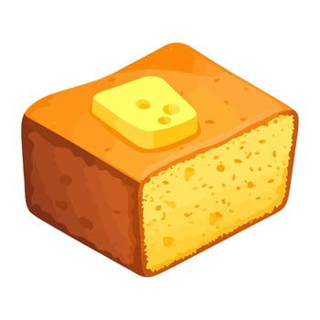 A gourmet bread with fresh organic ingredients icon isolated vector