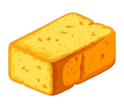 Fresh gourmet meal with organic cheese slice icon isolated vector