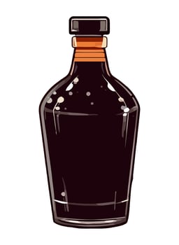 Alcohol bottle icon isolated on white background icon isolated vector