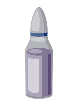 Vacine Vial Medical injection icon isolated vector