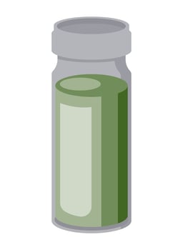 Vacine Vial Medical liquid icon isolated vector