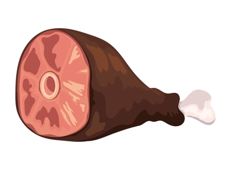 meat product pork icon isolated vector