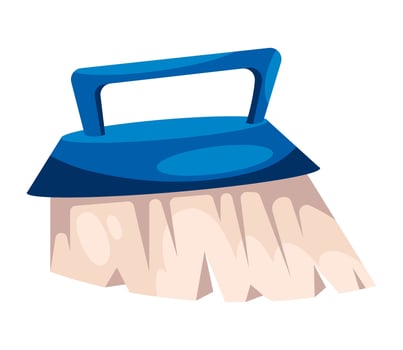cleaning product brush illustration isolated vector