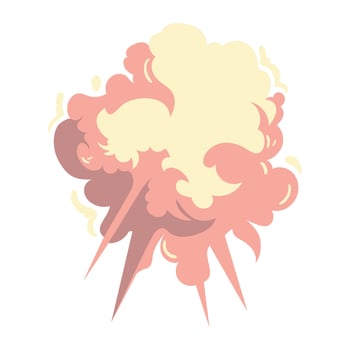 explosion effect burst illustration isolated vector