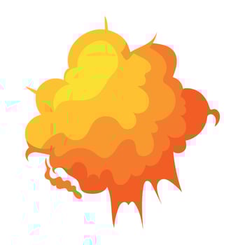 explosion effect glow illustration isolated vector