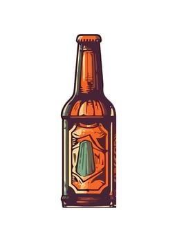 beer bottle drink isolated icon design vector