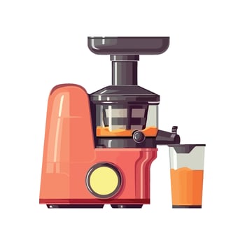 juice maker brews fresh beverage icon isolated vector