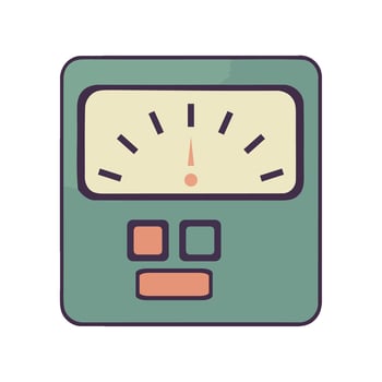 Speedometer gauge icon measures car icon isolated vector