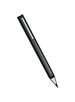 Sharp steel pen icon isolated vector