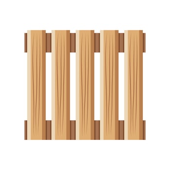 garden wooden fence outdoor icon isolated vector